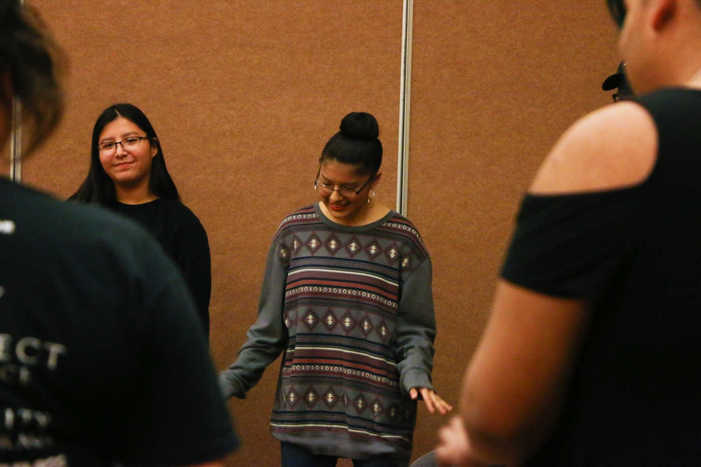 Youth describe the workshops as &ldquo;a safe space&rdquo; that feels familial, a place where they can address their personal and community struggles. Students participate in a Dances With Words poets' circle. Image courtesy of Dances With Words.
