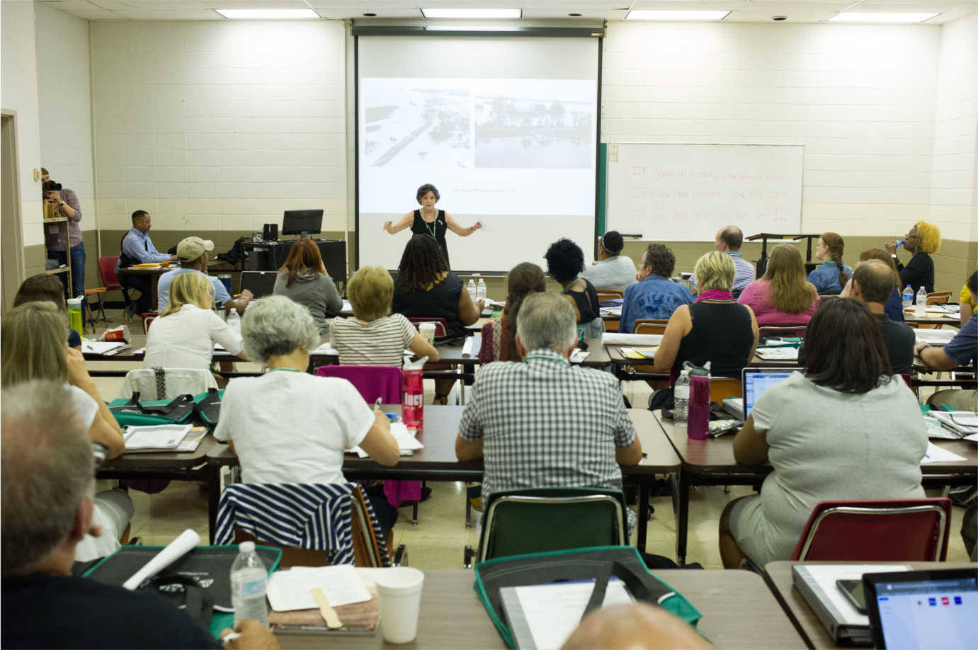 K&ndash;12 teachers attend a lecture as part of The Most Southern Place on Earth. Image courtesy of the Delta Center for Culture and Learning at Delta State University.